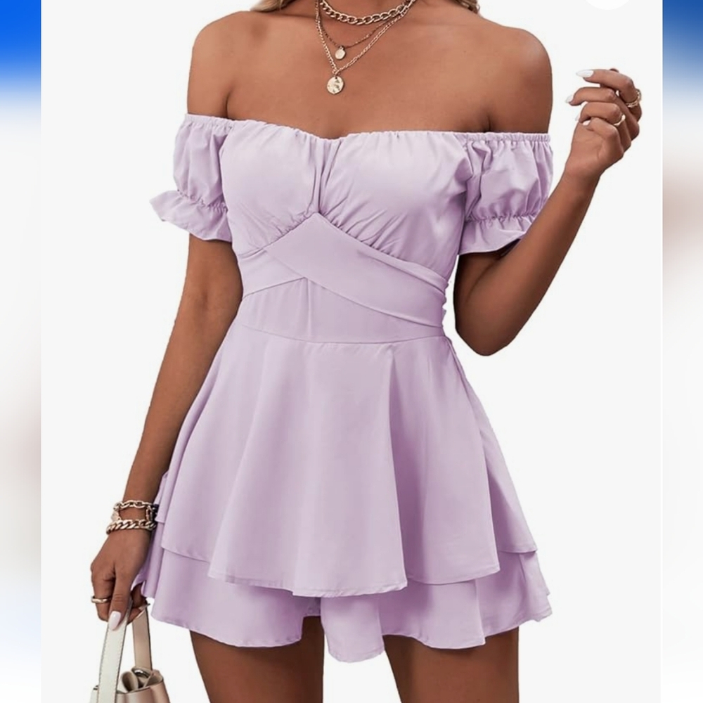 LYANER Off Shoulder Romper